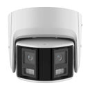 Câmera de segurança IP panorâmica HIKVISION DS-2CD2347G2P-LSU/SL 4MP 180º com luz e alarme Colorvu 