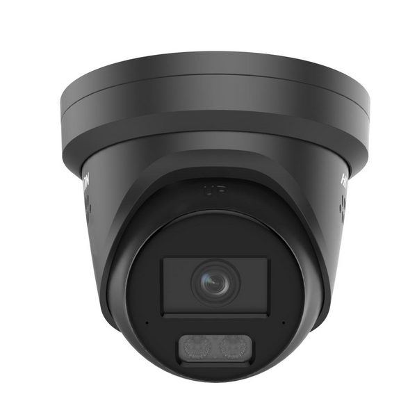 HIKVISION DS-2CD2387G3-LIS2UY/SRB COLORVU3.0 TURRET IP 8MP 2.8MM SMART HYBRID LIGHT IR AUDIO Y LUZ STROBO