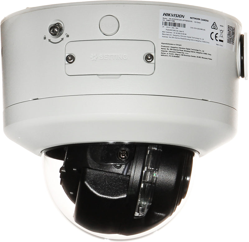 HIKVISION DS-2CD2747G2H-LIPTRZS2U/SL DOMO IP 4MP COLORVU LENTE MOTORIZADO 2.8-12MM SMART HYBRID LIGHT