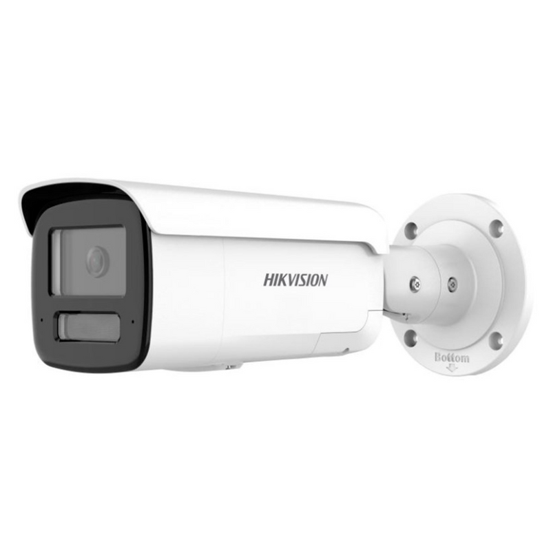 HIKVISION DS-2CD2T87G3-LIS2UY/SRB COLORVU3.0 BULLET IP 8MP 2.8MM SMART HYBRID LIGHT IR AUDIO Y LUZ STROBO