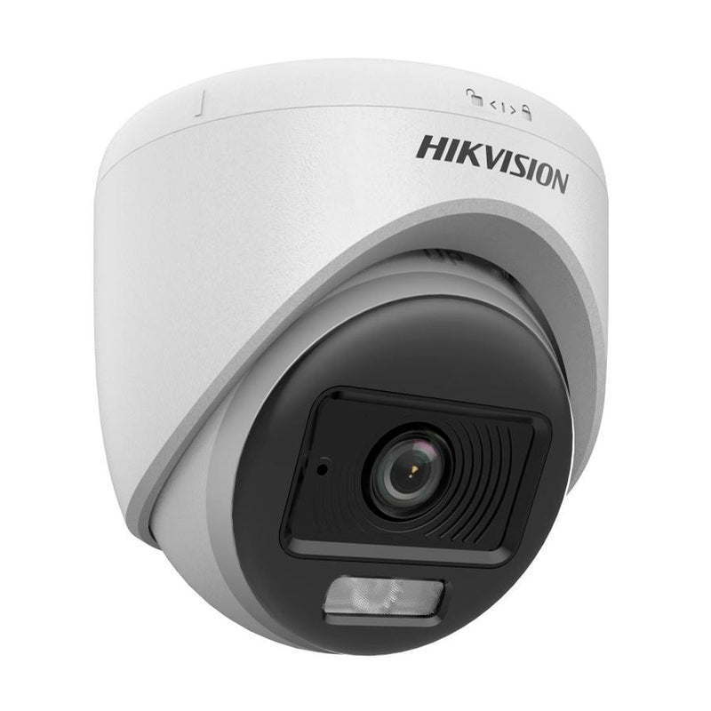 HIKVISION DS-2CE70KF0T-LPFS Cámara de torreta fija 3K para interiores, Luz híbrida inteligente, ColorVu