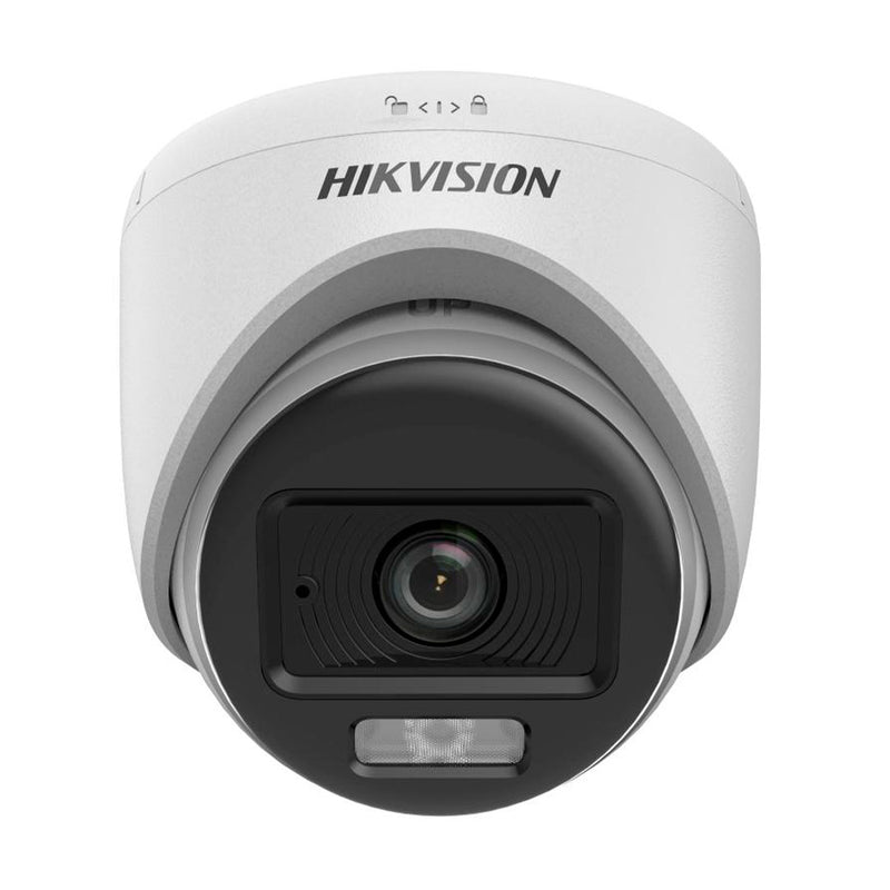 HIKVISION DS-2CE70KF0T-LPFS Cámara de torreta fija 3K para interiores, Luz híbrida inteligente, ColorVu