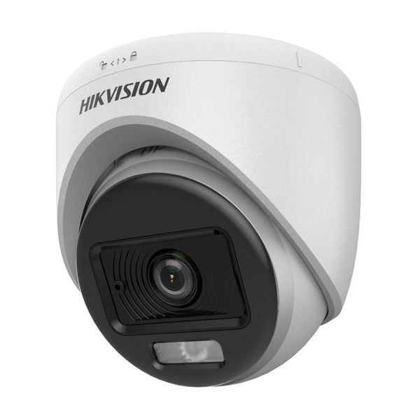 HIKVISION DS-2CE70KF0T-LPFS Cámara de torreta fija 3K para interiores, Luz híbrida inteligente, ColorVu