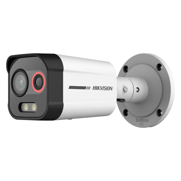 HIKVISION DS-2TD2608-2/QA Cámara de seguridad IP térmico y óptico 4MP tubo sirena y luz de alerta ACUSENSE COLORVU IR30