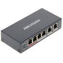 HIKVISION DS-3E1106HP-EI Switch PoE 4 Puertos +2Uplink 10/100Mbps