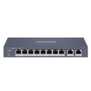 HIKVISION DS-3E1310HP-EI SMART SWITCH ADMINIS 8 POE MIX 100M + 2 UP RJ45 GIGABITE - 1° Y 2°P HI-POE