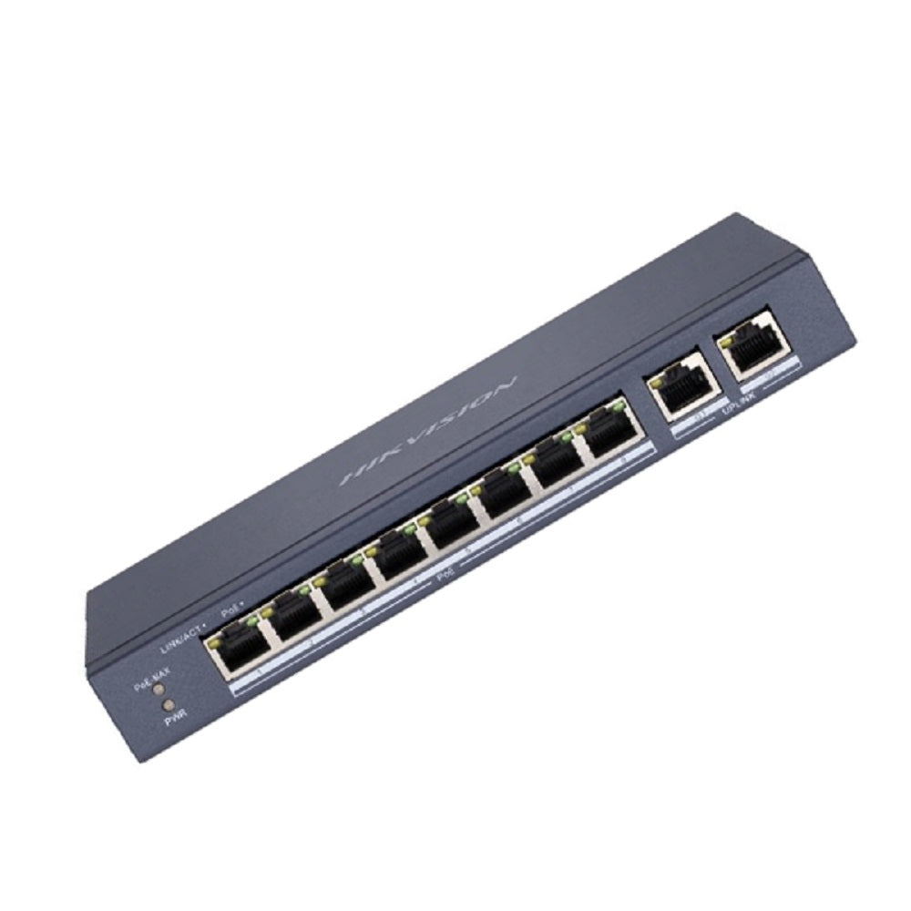 HIKVISION DS-3E1310P-EI/M Switch 8 Puertos PoE +2Uplink Gigabit Administrable Watchdog