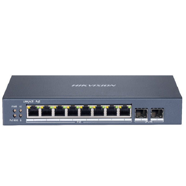 HIKVISION DS-3E1510P-EI/M Switch 8 POE gigabit + 2uplink 60w