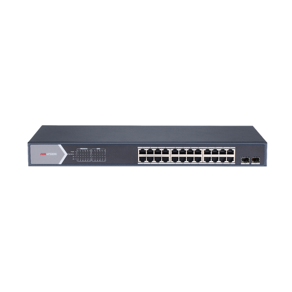 HIKVISION DS-3E1526P-SI SWITCH ADMINIS 24 POE ALL 1000M (1G) + 2 UP SFP (1G)