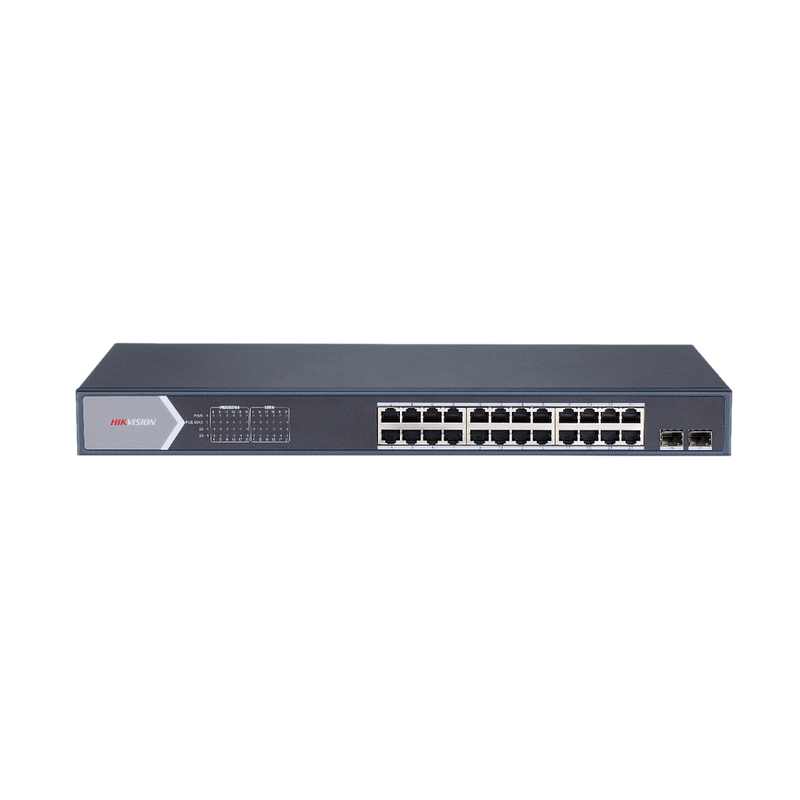 HIKVISION DS-3E1526P-SI SWITCH ADMINIS 24 POE ALL 1000M (1G) + 2 UP SFP (1G)