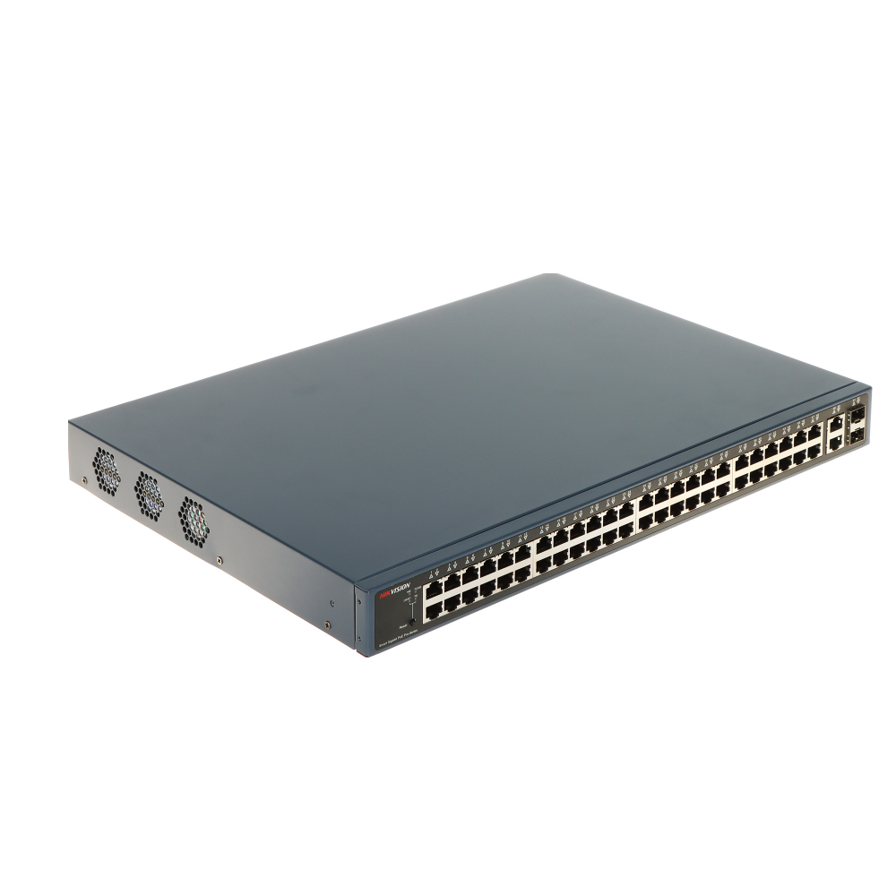 HIKVISION DS-3E1552P-SI Swtich Smart Administrable 48 Puertos PoE Gigabit +2SFT 470W Watchdog
