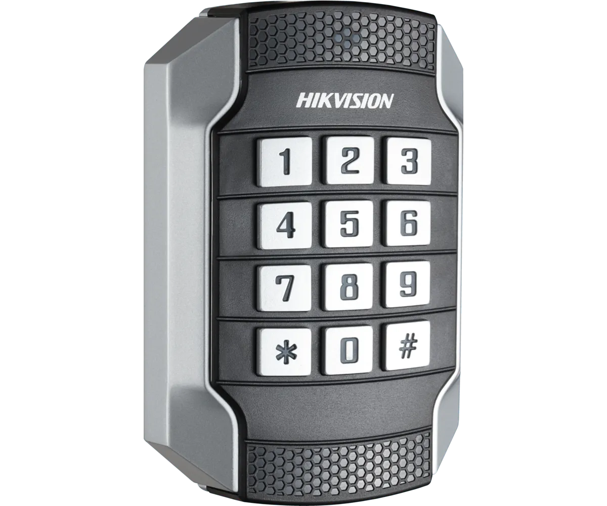 HIKVISION DS-K1104MK (SIN CAJA 9/10) Lector de tarjeta de proximidad Mifare 13.56Mhz y PIN IK10 RS485/Wiegand