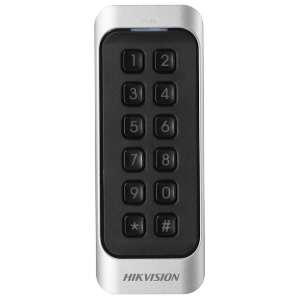 HIKVISION DS-K1107AMK Lector de tarjetas MIFARE 13.56Mhz y clave RS485 y Wiegand