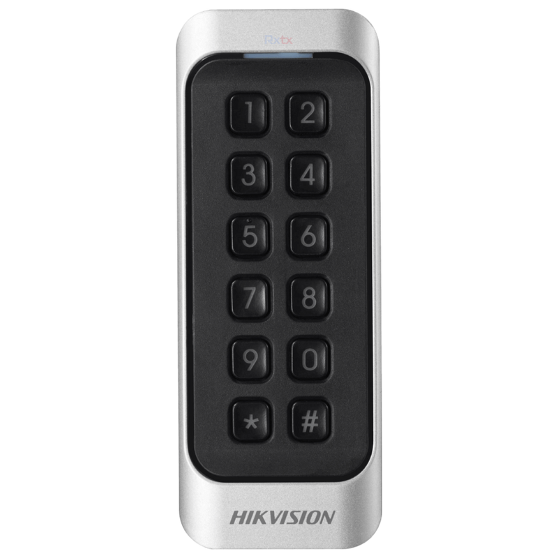 HIKVISION DS-K1107AMK Lector de tarjetas MIFARE 13.56Mhz y clave RS485 y Wiegand