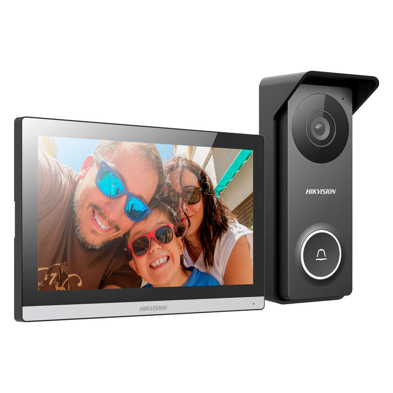 HIKVISION DS-KIS313-P KIT V/PORTERO HIBRIDO 4 HILOS. INCLUYE MONITOR Y CAMARA