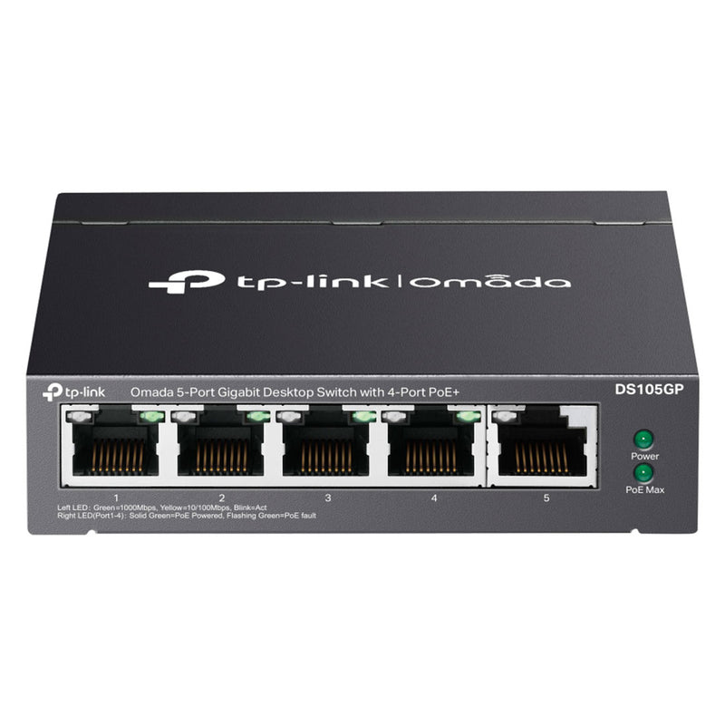 TP-LINK DS105GP Switch Omada 5 Puertos Gigabit con 4P PoE