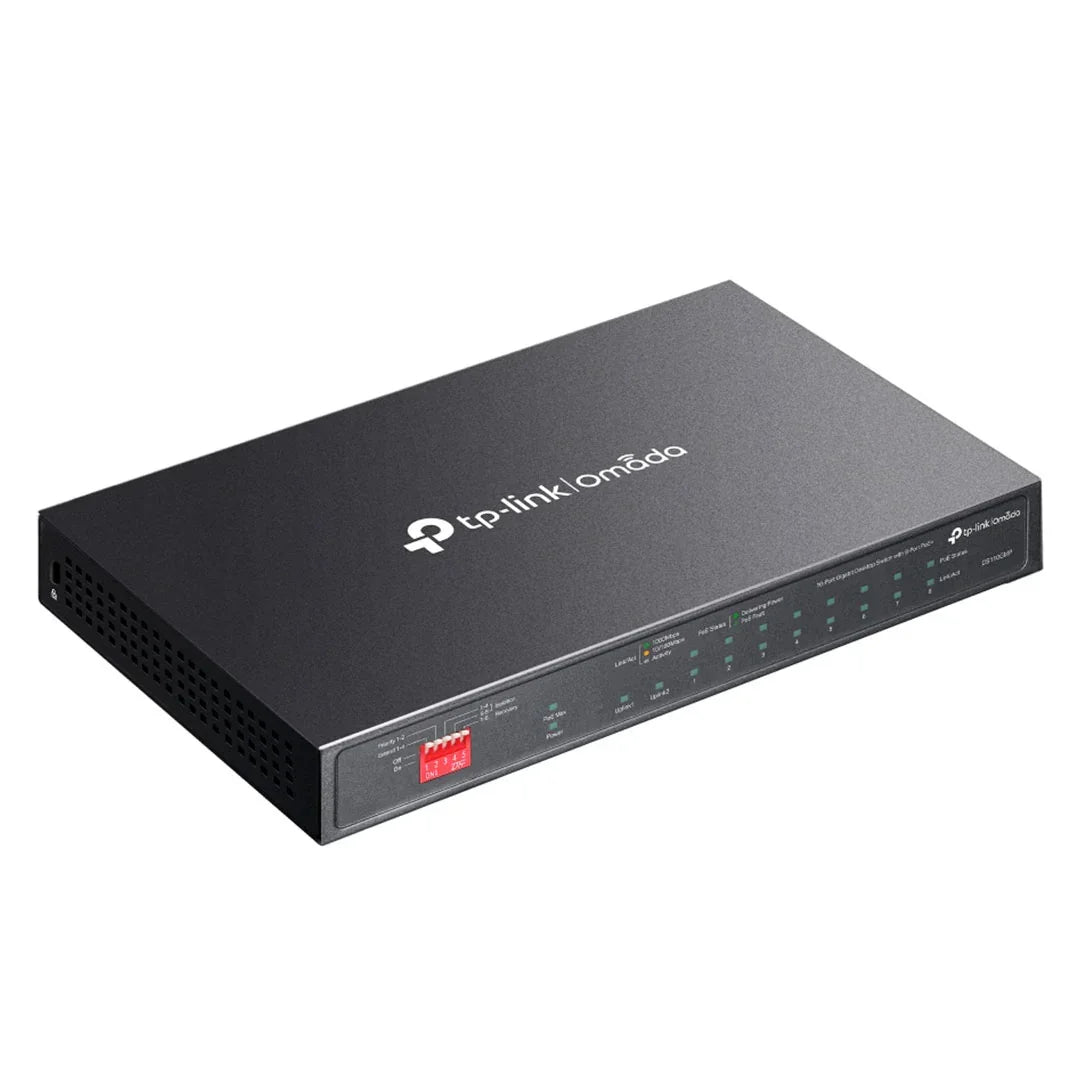 TP-LINK DS110GMP Switch Omada 10 Puertos Gigabit 8P PoE
