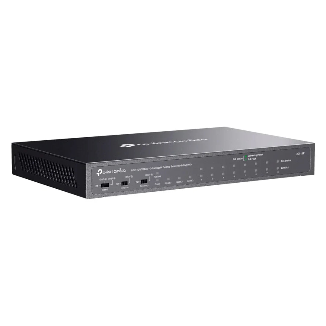 TP-LINK DS111P Switch Omada PoE 8 Puertos 10/100 3P Gigabit