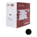 Cabo de rede UTP HIKVISION DS-1LN5EO-UU/E Cat 5E, preto, externo, x 305 m