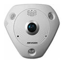 Câmera de segurança IP HIKVISION DS-2CD6365G0-IVS 6MP Fisheye 360º IR15