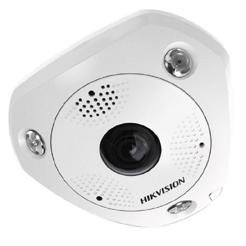 HIKVISION DS-2CD6365G0-IVS Cámara de seguridad IP 6MP ojo de pez 360º IR15