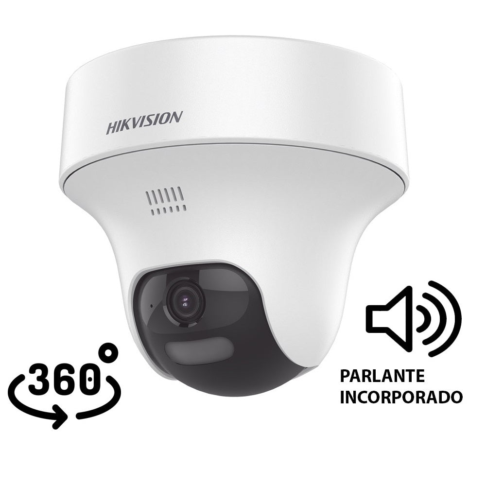 HIKVISION DS-2CE70D0T-PTLTS Cámara de Seguridad 2MP PT Lente Fijo IR25 Audio 2 Vías