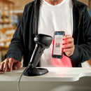ZEBRA DS9908, Leitor de código de barras QR 1D/2D com fio. Multilinha. USB. Design híbrido na mão ou viva-voz. DS9908-SR4U2100AZW