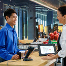 ZEBRA DS9908, Leitor de código de barras QR 1D/2D com fio. Multilinha. USB. Design híbrido na mão ou viva-voz. DS9908-SR4U2100AZW