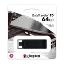 KINGSTON DT70/64GB - Kingston DataTraveler 70 64GB USB Flash Drive, USB-C 3.2 Gen1 presentation on hanger 