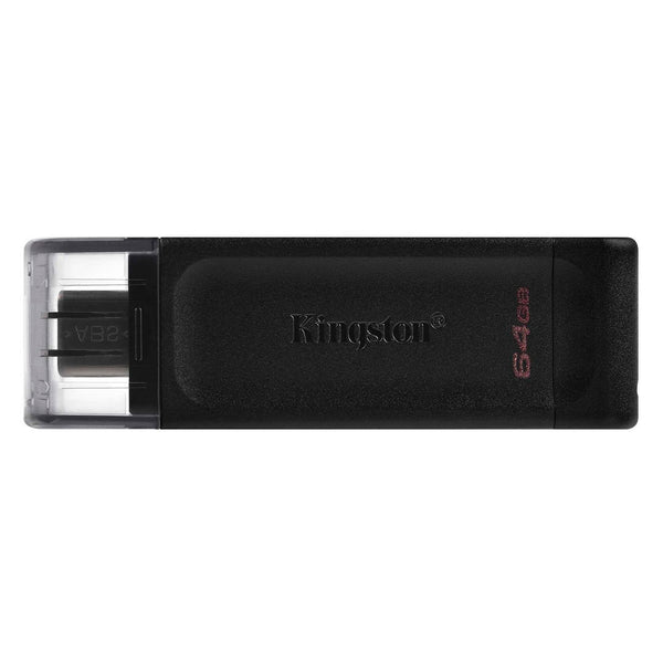 KINGSTON DT70/64GB - Memoria Flash USB Kingston DataTraveler 70 64GB, USB-C 3.2 Gen1 presentación en colgador