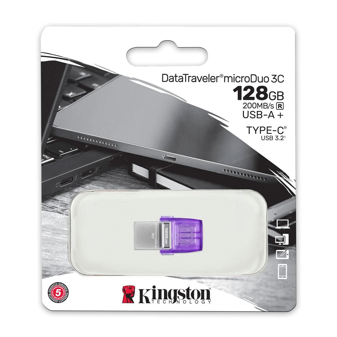 KINGSTON DTDUO3CG3/128GB MICRODUO 3C Memoria Micro USB 128GB