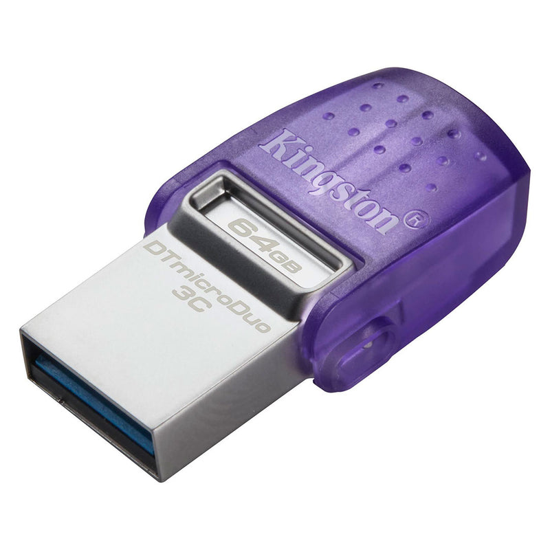 KINGSTON DTDUO3CG3/64GB - Memoria MicroDuo 3C USB-TIPO-C 3.2 G1 64GB Kingston Data Traveler