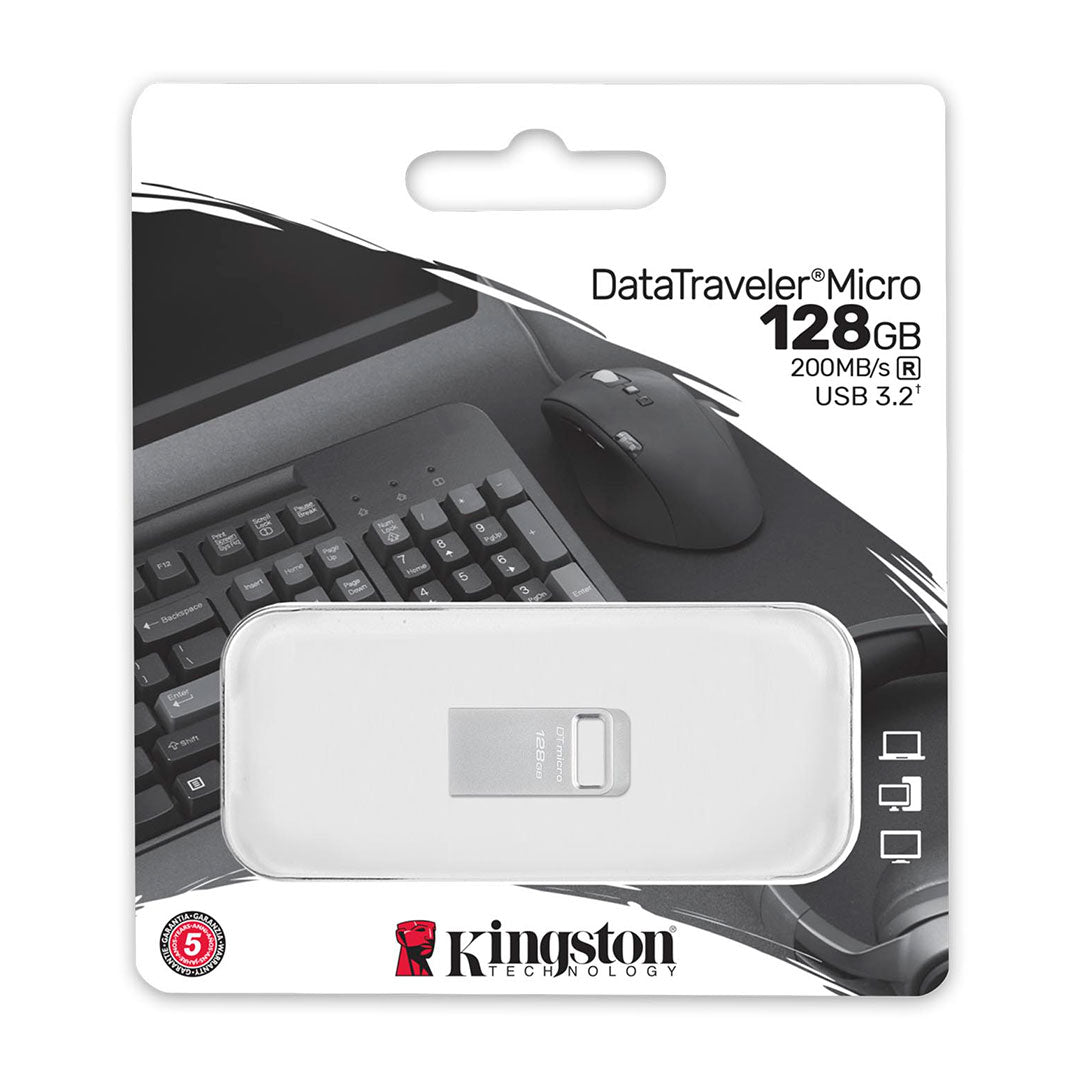 KINGSTON DTMC3G2/128GB Memoria Micro USB 128GB Metal