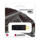 KINGSTON DTX/128GB - Kingston DataTraveler Exodia 128GB USB 3.2 Gen 1 Yellow USB Flash Memory. 