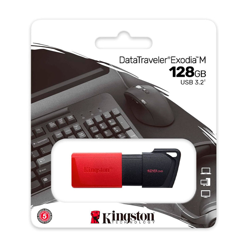 KINGSTON DTXM/128GB - Memoria Flash USB Kingston DataTraveler Exodia M 128GB USB 3.2 Gen 1 Azul