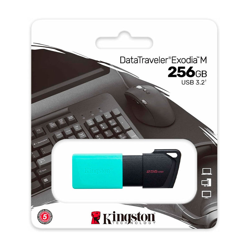 KINGSTON DTXM/256GB - Memoria Flash USB Kingston DataTraveler Exodia M 256GB USB 3.2 Gen 1 Azul