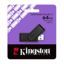 KINGSTON DTXS/64GB  Memoria Flash,USB, DataTraveler Exodia S, 64GB, interfaz: USB 3.2 Gen 1, Negro