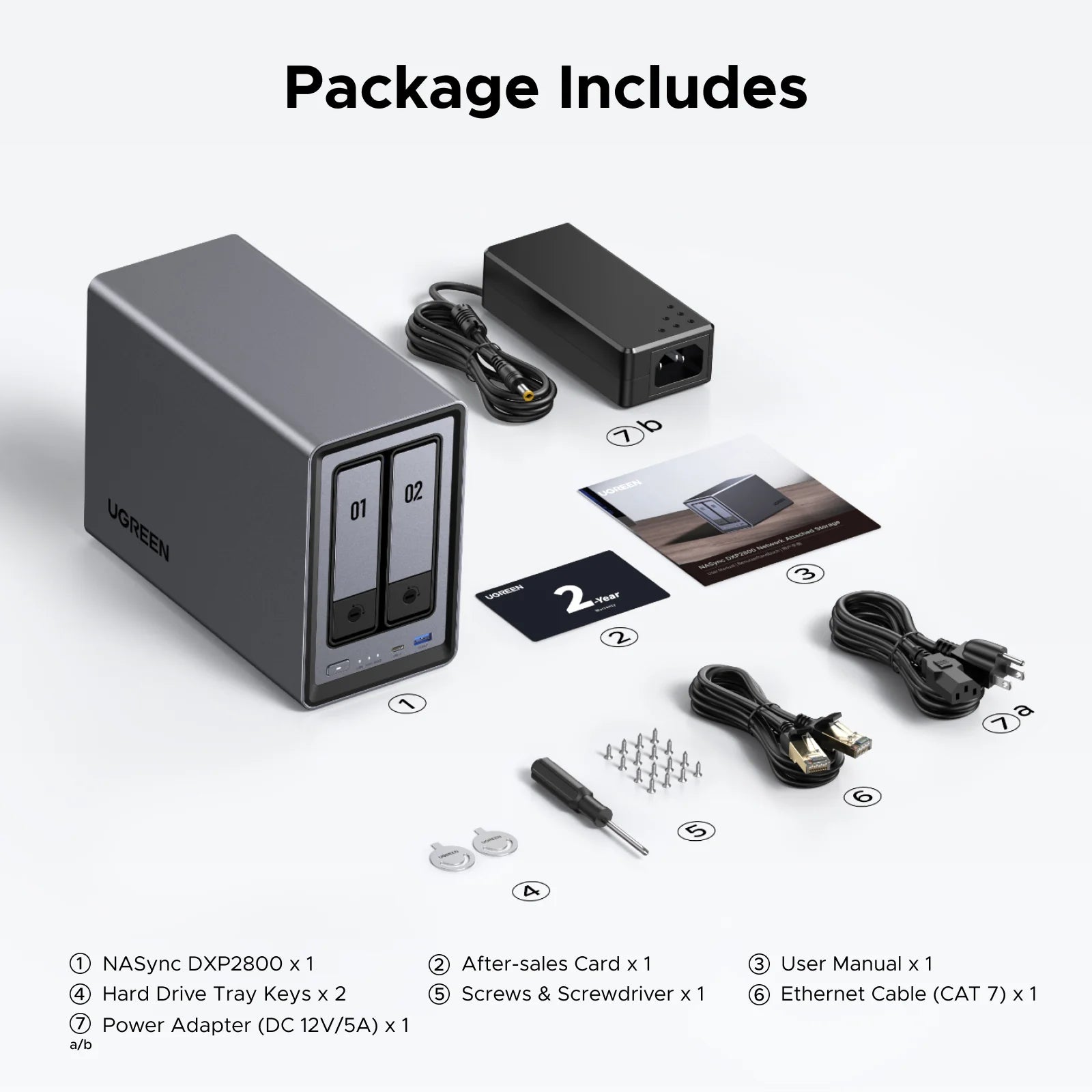 UGREEN DXP2800 25242 NAS Storage 2 Bahías HDD No Incluidos