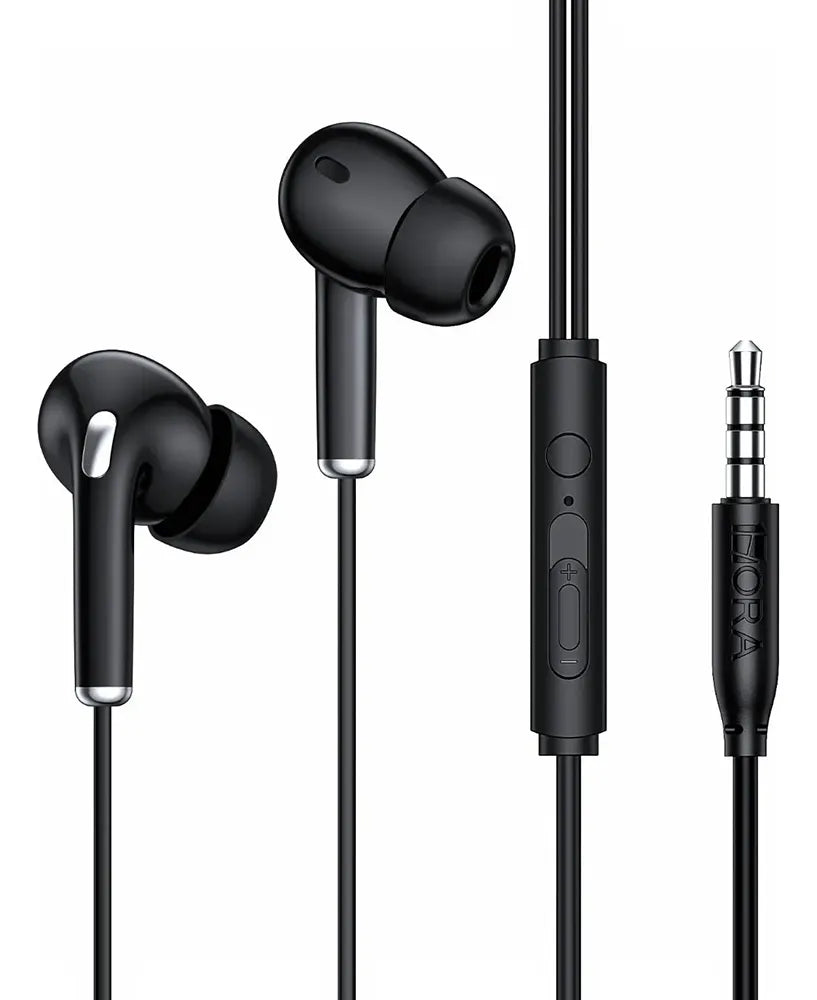 1HORA AUT123-B JS001 Auricular Alámbricos con Entrada Auxiliar 3.5mm