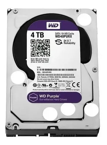 WESTERN DIGITAL WD40PURX Purple 4TB Disco Duro 3.5" SATA 5400 RPM