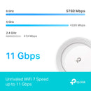 TP-LINK DECO BE65(3-pack) Pack x3 Whole Home Mesh WiFi 7 System BE11000 Tri-Band. Compatible with Alexa and Google Assistant.