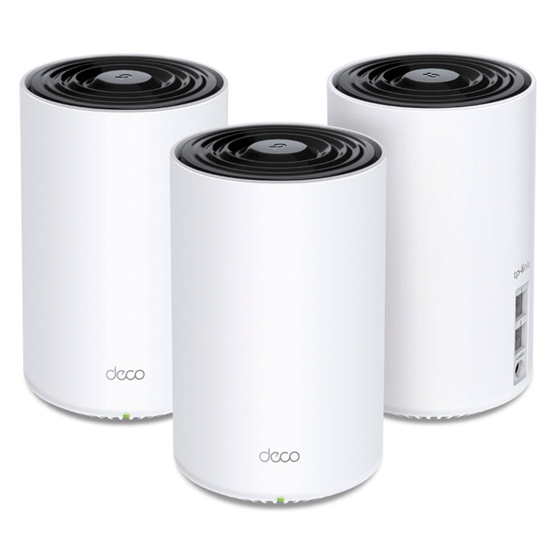 TP-LINK DECO X68(3-pack), Pack x3 Sistema WiFi 6 en malla para todo el hogar AX3600 Triple banda IA Control por voz Alexa