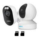 REOLINK E1 2K + LUMUS 1080P 128GB Camara de seguridad WIFI