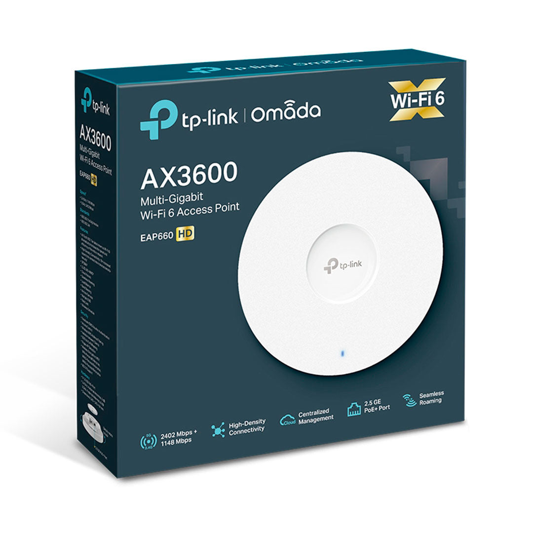 TP-LINK EAP660 HD Access Point WiFi6 Omada AX3600 Doble Banda