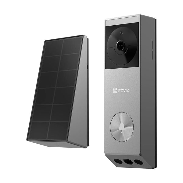 EZVIZ EP3x Pro Timbre smart con video lente dual 2K y 1080P con batería. Panel solar incluido