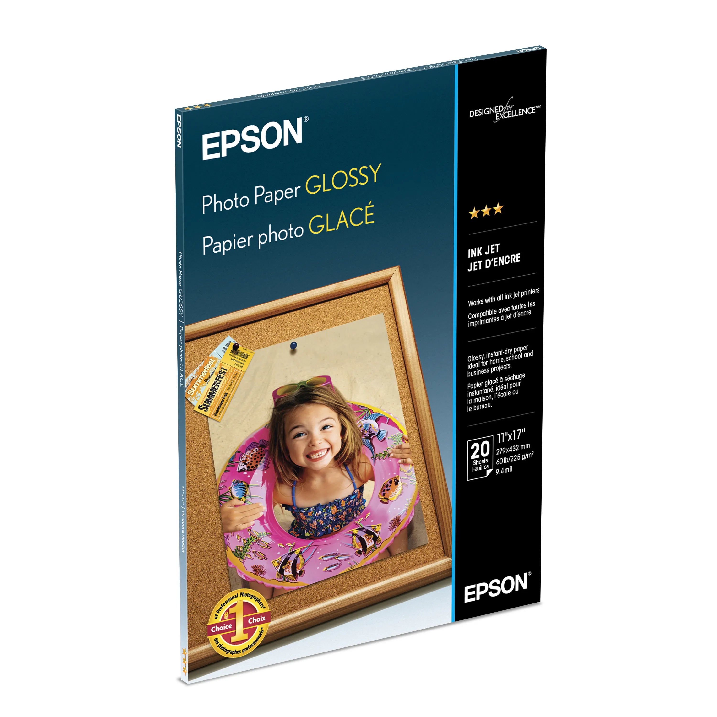 EPSON S041156 Papel Fotografico Brillante 27x43 cm 20 hojas