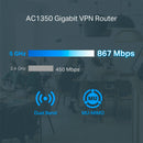 TP-LINK ER605W Router VPN Omada WiFi AC1350 Gigabit