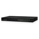 UBIQUITI ES-16-150W Switch gerenciável edgemax gigabit de 16 portas com 24 V poe+/poe passivo + 2 portas sfp, 150 W
