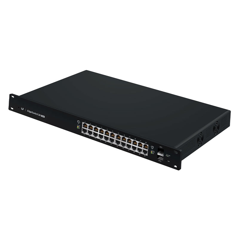 UBIQUITI ES-24-250W Switch EdgeMax administrable de 24 puertos Gigabit con PoE+/PoE pasivo 24v + 2 puertos SFP, 250w