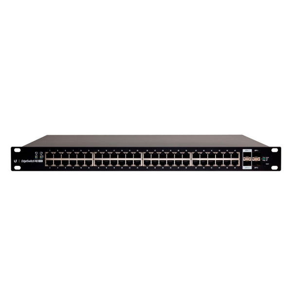 UBIQUITI ES-48-500W Switch EdgeMax administrable de 48 puertos Gigabit con PoE+/PoE pasivo 24v + 2 puertos SFP + 2 puertos SFP+, 500 w